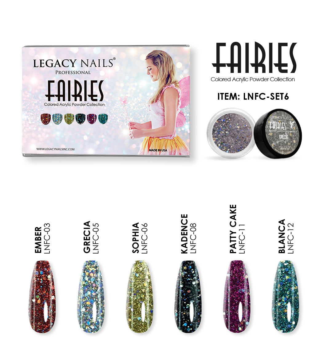 Fairies Colores Acrylic Powder Collection