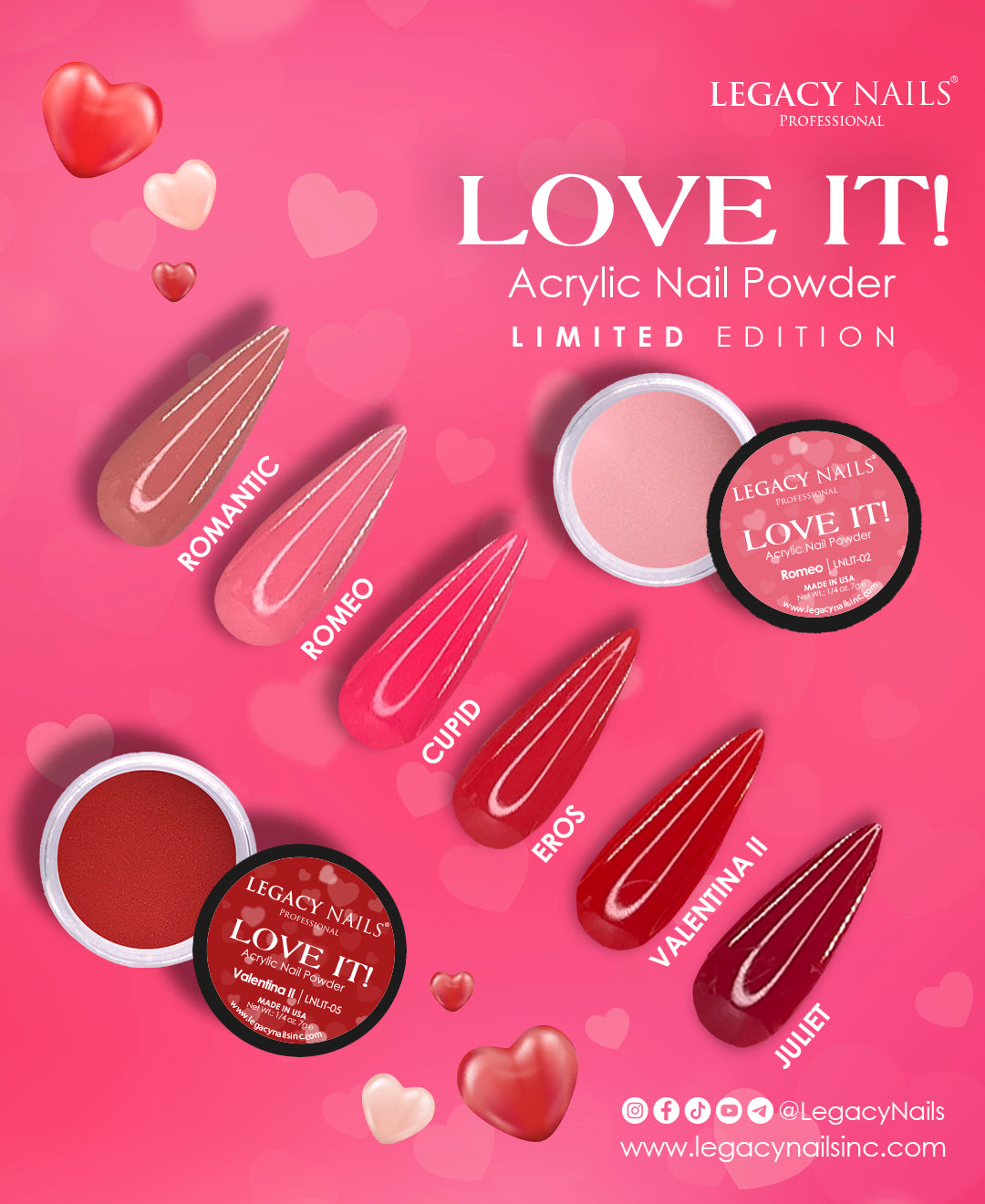 Love It! Colored Acrylic Powder Collection