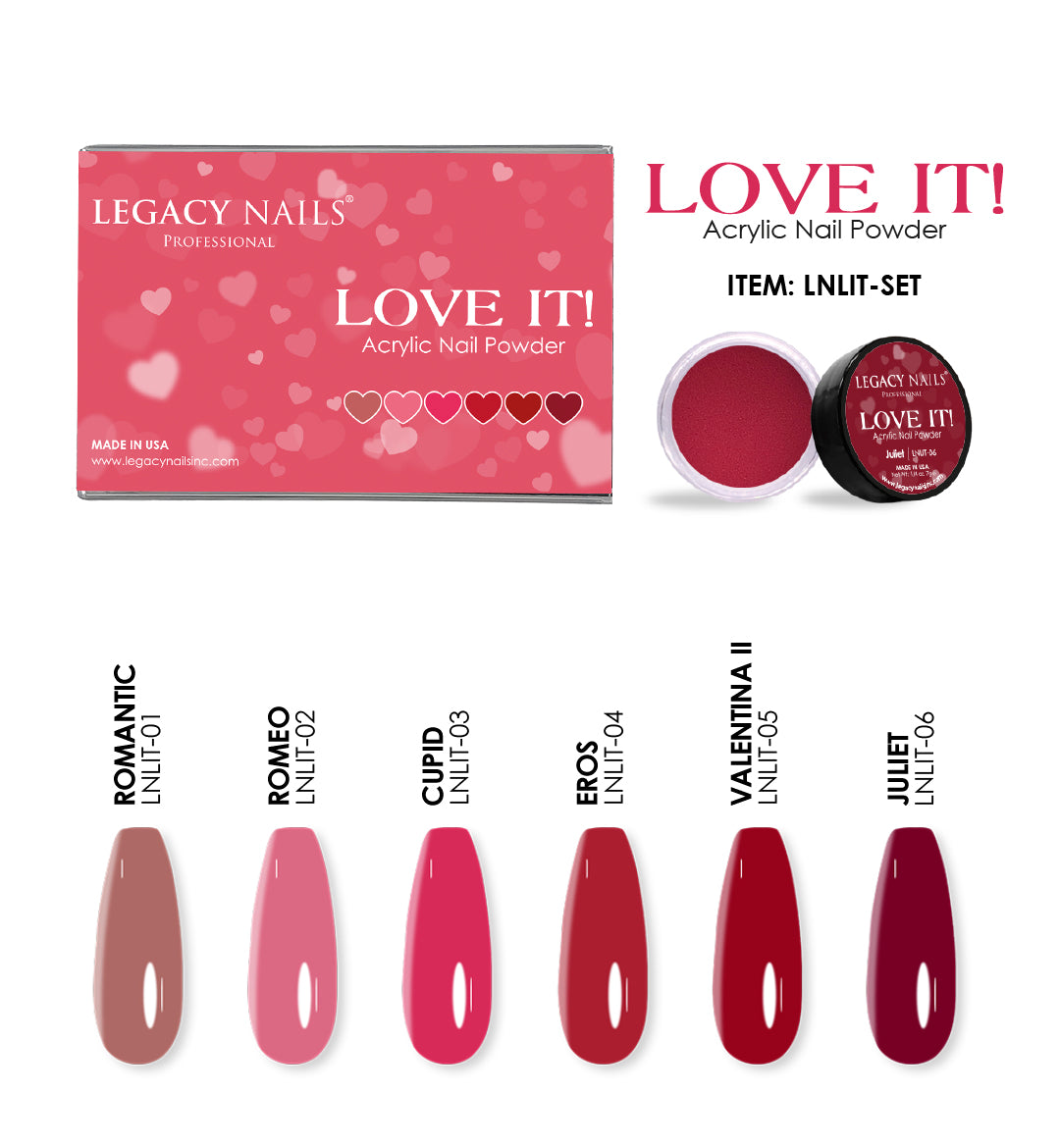 Love It! Colored Acrylic Powder Collection