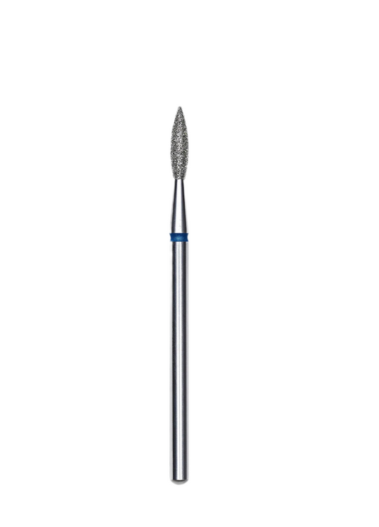 STALEKS Diamond Nail Drill Bit Pointed Flame Blue EXPERT