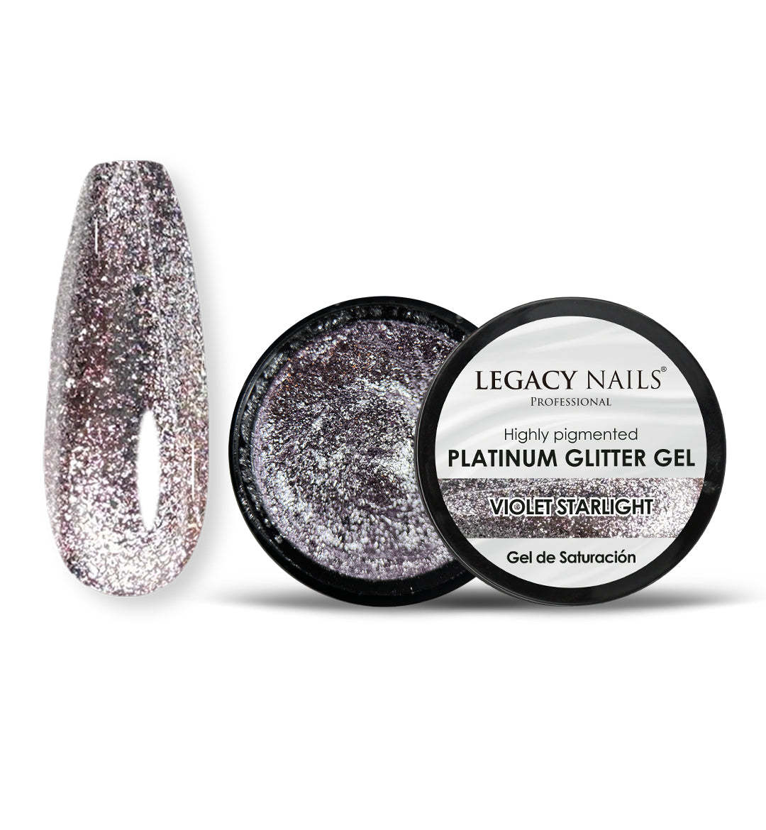 Violet Starlight Glitter Gel